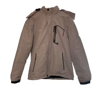 POOLULY Size M Insulated Winter Ski Jacket Hooded Water Resistant Outerwear